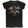 Queen - UK Crest Ladies Burnout T-Shirt