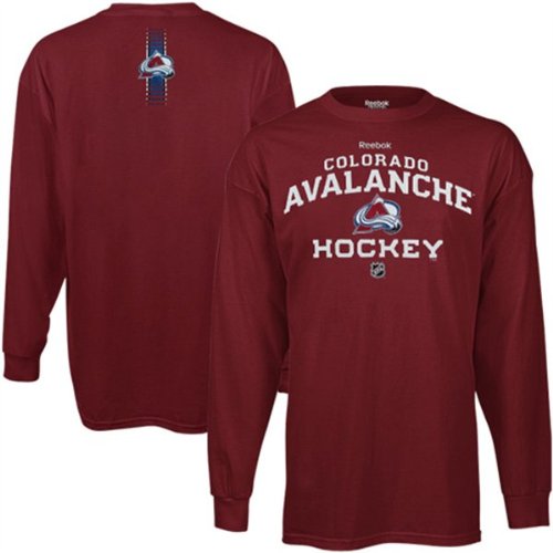 Colorado Avalanche Reebok Burgundy Progression Long Sleeve T-Shirt (Small)
