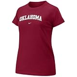 Nike - Nike Oklahoma Sooners Crimson Ladies Logo Crew T-shirt