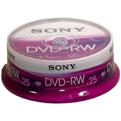 Sony - DVD-RW (rewritable), 25 Spindel mit je 120 Minuten