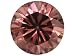 MIN 2.30CT 8MM ROUND DIAMOND CUT BLUSH ZIRCON FROM TANZANIA