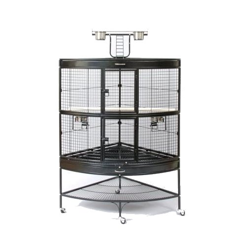 Prevue Pet Products Large Corner Bird Cage 3158BLK 