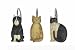 Blonder Home Accents Expressions Country Cats Shower Hooks, Set of 12