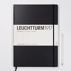 Leuchtturm1917 327366 Notizbuch A4 Master Lineatur: dotted (gepunktet) schwarz