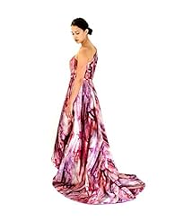 One Shoulder General Print Sateen  Dress