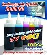 CIS Refill Kit with 6 Colors UV(Ultra Violet) Resistant Ink for Epson Stylus Photo 1400 / 1410 Continuous Ink System (Related Cartridge # : T079120, T079220, T079320, T079420, T079520, T079620)
