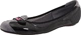 PUMA Women's Zandy Ballet Flat,Black/Steel Gray,7 B US