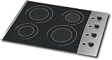 Frigidaire : 30 inch Electric Smoothtop w/ 4 Elements BLACK-STAINLESS STE