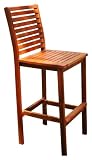 VIFAH V495 Outdoor Wood Bar Chair
