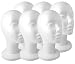 (6 Pack) Styrofoam Model Heads w/ Stabili-Base Design by 3rd Power - Hat Wig Foam Mannequin