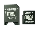 mini　ＳＤカード【4GB】（SDアダプタ付）　≪Kingston≫