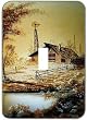 Light Switchplate Cover - Single Toggle - Metal-Designer Switch Plate: Art Scene - (SCSAR-006)