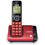 VTech CS6719-16 DECT 6.0 Phone with Caller ID/Call Waiting, 1 Cordless Handset, Red