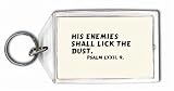 His enemies shall lick the dust. Psalm lxxii. 9. Keychain