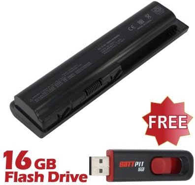 Battpit™ Laptop / Notebook Battery Replacement for Compaq Presario CQ60-220EB (8800 mAh) with FREE 16GB Battpit™ USB Flash Drive
