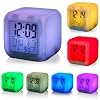 LED 7 Colour Changing Alarm Clock Thermometer