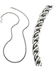 925 Silver Oxidized Rope Chain-2.5mm 18 , 20 or 24 IN