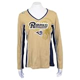St. Louis Rams Women's Fashion Long Sleeve NFL Shirt - Large