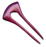 Shortie Hair Stick - Little Egypt Straight Style Straight Purple Heart 4.5 inch - USA Designer Made
