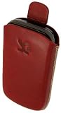 Suncase Leather Pouch for Samsung GT B5722 DuoS Red