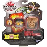 Bakugan Super Assault Gundalian Invaders New Bakuvice (Brown) Subterra LONGFLY 1150G w/DNA CODE (FACTORY SEALED)