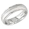 Womens 14K White Gold Engraved Comfort-Fit Wedding Band