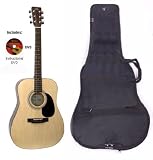 SX Mentor NA Acoustic Guitar Natural Package with DVD and Carry Bag Included SX MD160 NA