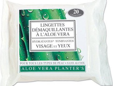 PLANTER'S - Aloe Vera Lingettes démaquillantes 20 lingettes