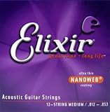 Elixir Nanoweb Heavy 12-String Acoustic Guitar Strings