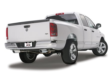 Borla Exhaust System 140187 2006-up Dodge Ram 1500 Quad Cab short bed (with 5.7-liter V8 engine) Single tip, split rear exit
