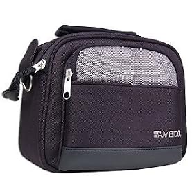 Ambico BC53GA Camcorder Digital Camera Bag (Black and Gray) 