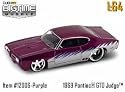 Jada Dub City Big Time Muscle Purple Silver 69 Pontiac GTO Judge 1:64 Die Cast Car