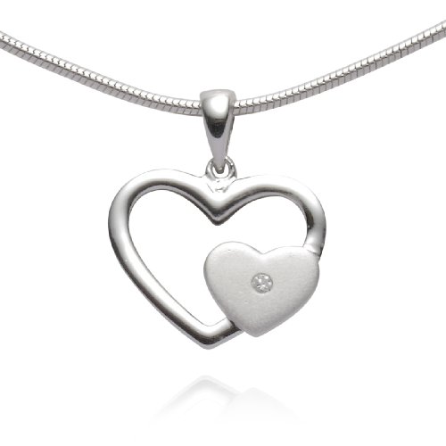 Rafaela Donata Love Collection Damen-Anh&auml;nger  Herz 925 Sterlingsilber Zirkonia wei&szlig; 60400 Preisvergleich