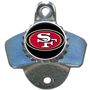 NFL Football San Francisco 49ers Metal Wall Mount Bottle Opener