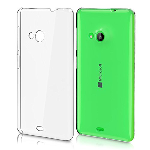 kwmobile Chic, super-slim Crystal Hard Case for Microsoft Lumia 535 in transparent - to enhance the design of your Microsoft Lumia 535