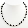 Handmade Black Onyx & Silver Necklace