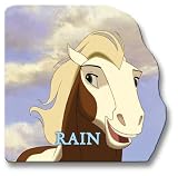 Rain: A Giant Shaped Board Book (Spirit: Stallion of the Cimarron)