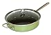 Chantal Enamel-On-Steel 4 Quart/11 Inch Sauté Pan with Lid, Garden Green