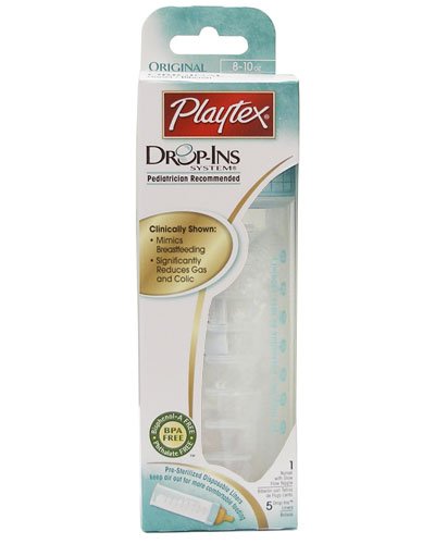 Playtex Baby Drop-Ins Original Nurser 8-10 OZ: Turquoise