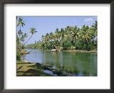 The Backwaters at Chavara, Kerala State, India, Asia Framed Framed Art Poster Print by Jenny Pate, 22x18