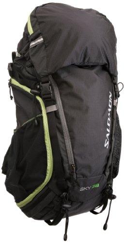 Salomon Rucksack Sky 38, black/ kiwi green, 63 x 27 x 27 cm, 38 Liter, L11891300 Preisvergleich