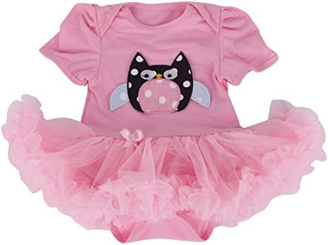 DanDe Baby's Tutu Romper Pink Small for 0-3M