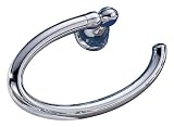 Delta 76046 Botanical Towel Ring with Color Button Inserts, Chrome