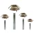 Pack of 8 high quality Stainless steel solar lights.