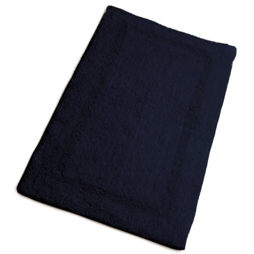 U.S. Polo Association 100-Percent Cotton Loop Reversible Rug, Navy, 24-Inch by 40-Inch