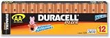 Electronics : Duracell Plus Battery Alkaline 1.5V AA Ref MN1500B12 [Pack 12]