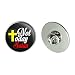 Graphics and More Not Today Satan Cross Christian Religious Metal 1.1
