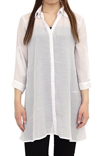 (スピナッシュ) SPINASH シャツ チュニック 大きいサイズ レディース M L LL 3L ドレープ ブラウス ロング