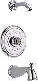 Delta T14497-LHP-LHD Cassidy 14 Series Bathtub & Shower Trim without Handles or Showerhead, Chrome [