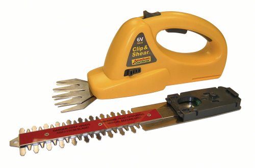 American Gardener SHR6 6-Inch Shrub Clipper with Extra 4-Inch Grass Shear Blade